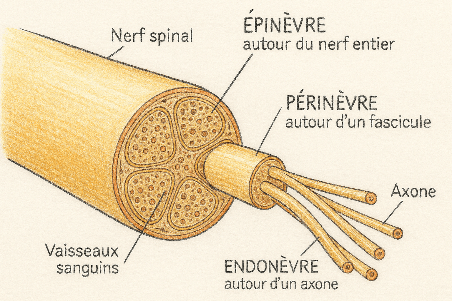 compostion du nerf