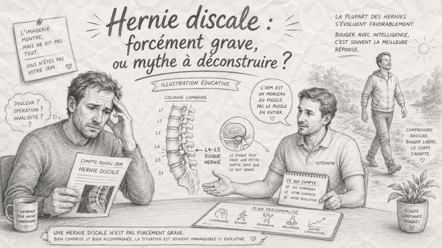 Hernie discale : mythe à déconstruire
