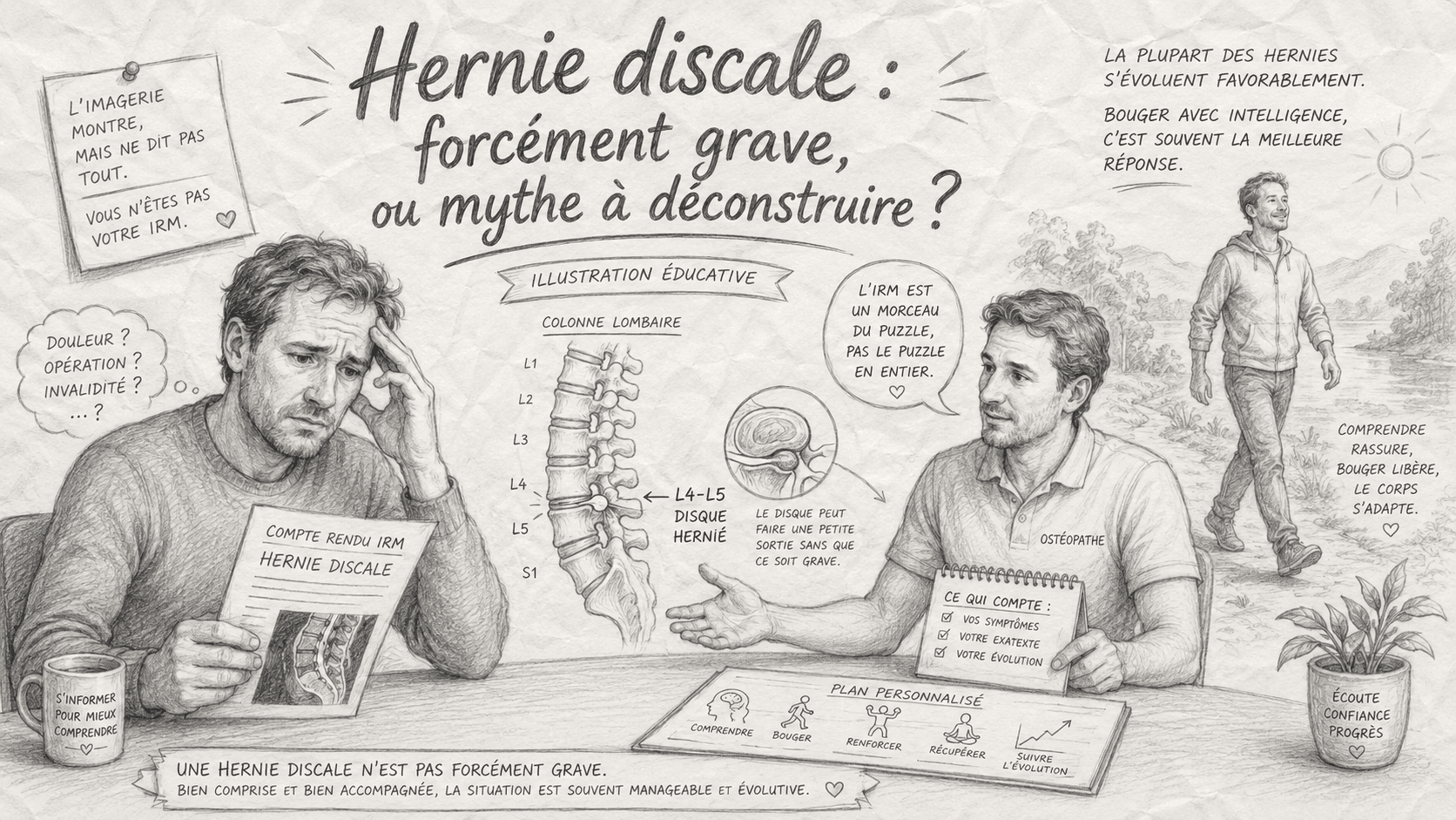 Hernie discale : forcément grave, ou mythe à déconstruire ?