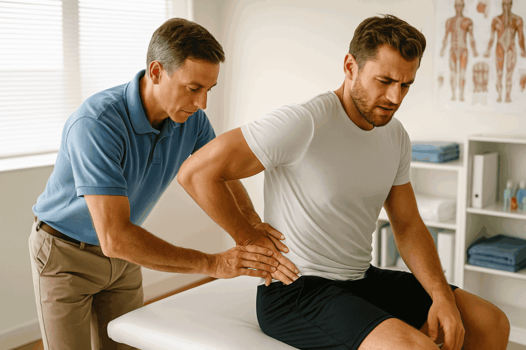 Traitement ostéopathique d'une lombalgie